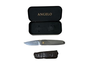 Lone Wolf Knives Jeff Angelo Design  Folding  Pocket Knife First Production Run