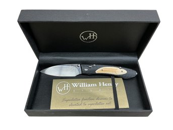 William Henry Studio E6-AG 1 Folding Pocket Knife In Original Box