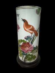 Antique Or Vintage Asian Hat Stand Porcelain Vase