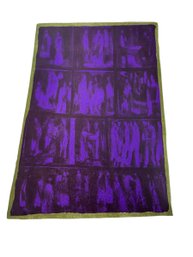 Irving Marantz (1912-1972)  Lithograph  20' X 14.5' Purple People Against Black (Our Title)