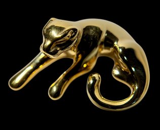 14 KT Gold  Leopard  Or Panther Pendant By CIT