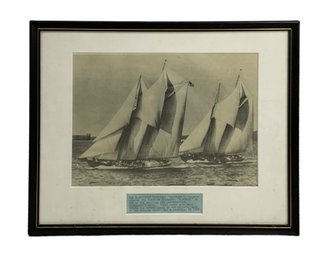 Lot Of Vintage Ansco Photo Enlargements And Framed Gertrude L Thebaud Watercolor By M J Childs Etc