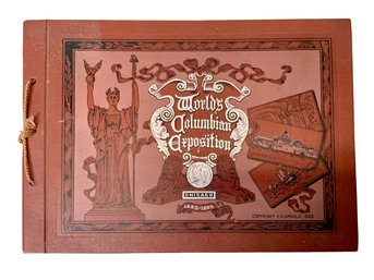 Antique 1893 Worlds Columbian Exposition Portfolio Of Views