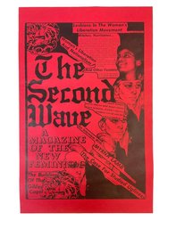 The Second Wave A Magazine Of New Feminism Advertising Poster Jo Freeman Myrna Lamb Lesbian Liberation Etc