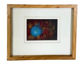 Ted Tysver Abstract Pastel On Paper Drawing Local Gloucester MA Artist