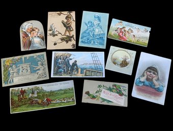Lot Of 10 Victorian Advertising Cards Ephemera B