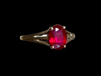 10K Gold And Ruby? Ring