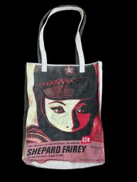 Vintage 2009 Levis Shepard Fairey  ICA Boston Tote Bag Canvas And Denim Obey