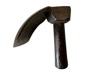 Antique Hand Wrought Bowl Adze