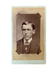 Rare Antique Cabinet Card Photograph Of A Crosseyed Gentleman
