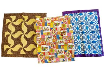 Three Small Vintage Quilts