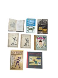 Grab Bag Of Antique And Vintage Books 1834 Paul And Virginia Tom Robbins Nick Bantock German Language Etc