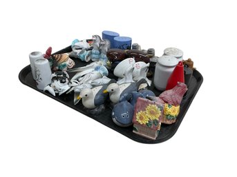 Lot Of Vintage Kitsch Salt And Pepper Shakers