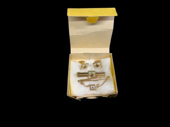Lot Of Vintage Swank Masonic Mens Accessories Tie Clip And Cuff Links