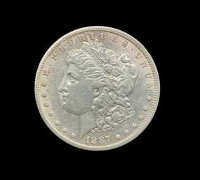 1887 Morgan Silver Dollar S Mint Mark Antique Coin