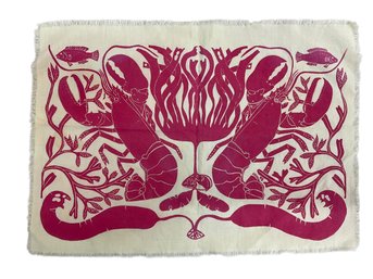 Folly Cove Affiliated Block Print Lobster Place Mat