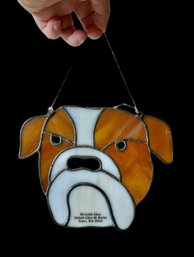 Riverside Glass Stained Glass Of Bulldog