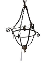 2 Metal Chandeliers Which Need Restoration