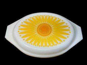 Sunflower Divided Pyrex Lidded Casserole
