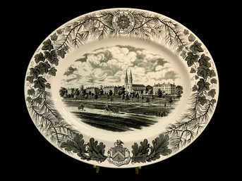 1960 Wedgwood Bowdoin College Campus Platter