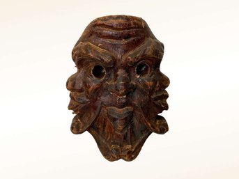 Wooden Antique Green Man Fixture