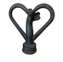 Antique Iron Heart Form Lawn Sprinkler
