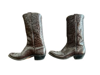 Pair Of Vintage Acme Mens Leather Cowboy Boots Size 9