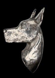 Heavy Vintage Ballou Great Dane Dog Brooch Pin 29.7 Grams