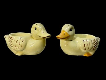 Duck Egg Cups With Salt And Pepper Shaker Heads