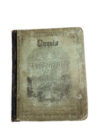 Antique 1872 Guyots Geography Book With Maps Showing Indian Territory America