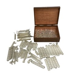 Large Lot Of Antique Etched And Plain Glass Prisms Great For Crafts