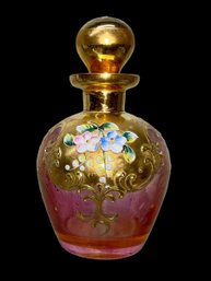Hand Painted Glass Perfume Bottle