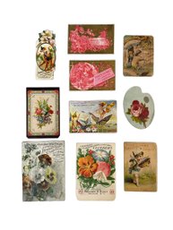 Antique Advertising Cards Ponds Extract Vegetable Pain Destroyer Cologne Hoyts Etc