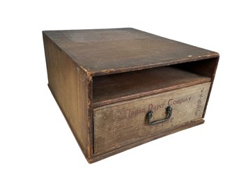Antique Japan Paper Company Wooden  Box