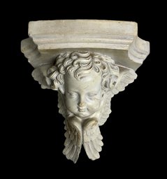 Antique Plaster Cherub Wall Shelf Made By Caprioni Bros Of Boston