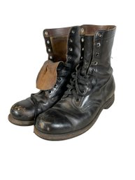 Vintage 1960s Vietnam War Era Combat Boots Size 10 R Mens Dated 7 66 JG