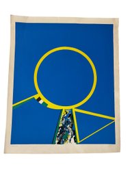 Budd Hopkins Signed And Numbered Abstract Geometric Lithograph (1931-2011)