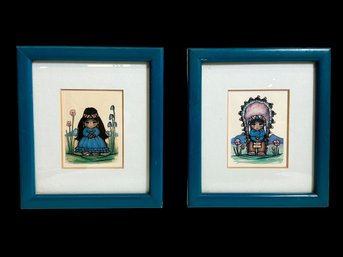 Two Small Gerda Christoffersen Framed Prints