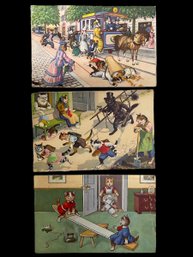 Antique Animal Postcards And Ephemera 19 Pieces