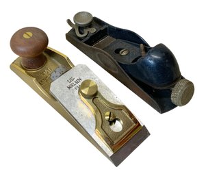 Woodworking Lot Of Lie-Nielsen #97 Chisel Plane And Vintage Block Plane