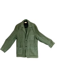 1940s LL Bean Wool Houndstooth Mens Sport Coat