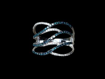 Effy Jewelry 14K White Gold And Diamond Ring