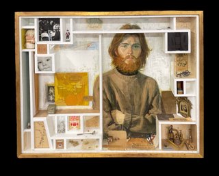 Large Mixed Media Shadowbox By Marilyn Conover (1925-2014)