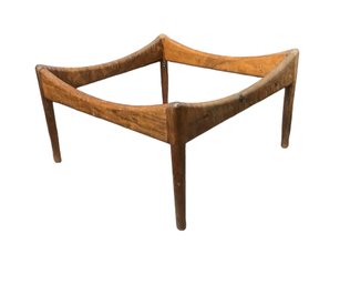 Mid Century Modern Foot Rest Ottoman Frame Possibly Rosewood Unknown Maker