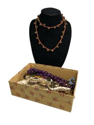 Vintage Costume Jewelry Craft Jewelry And Bohemian Ethnic Brass Bell Necklace