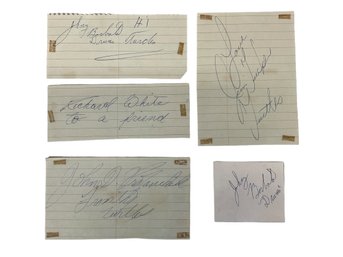 Autographs From The Turtles Johnny Barbata Jim Tucker And Richard White From The Creatures Garage Rock