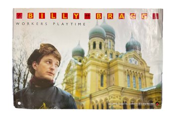 Vintage Billy Bragg 1988 Promotional Poster Workers Playtime Elektra Records