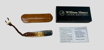 William Henry Fine Knives Mammoth Ivory AG Russell Folding Pocket Knife T10-aG4