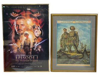 Two Vintage Posters Disabled American Veterans Of The World War And Star Wars Episode 1