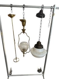 1 Full Pendant Light, 2 Partial Fixtures